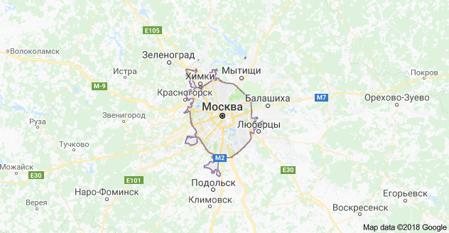 Звенигород москва карта