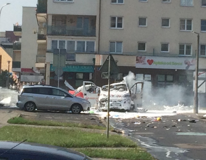 Пожар в варшаве. Взрыв в Варшаве сегодня. В штаб-квартире польской полиции в Варшаве взорвался подарок.