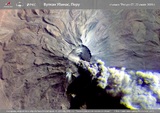 Вулкан Шивелуч на Камчатке выбросил столб пепла высотой десять километров