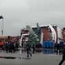 На судостроительном заводе в Ленобласти опрокинулось судно