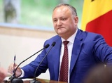 Появилось видео ДТП с кортежем президента Молдавии