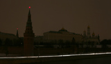 Московский Кремль и Красная площадь погрузились в темноту