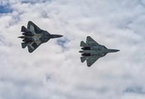 Опубликовано видео полета российского "борта номер один" в сопровождении шести Су-57