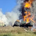 В Псковской области произошел взрыв на железнодорожных путях, в Смоленской области с рельсов сошли 18 вагонов с бензином