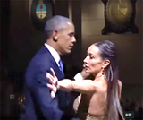 Мишель и Барак Обама дали урок танго Аргентине