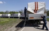 Сороковая колонна с гуманитарной помощью для Донбасса прибыла на границу