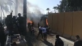 Появилось видео с беспорядками у посольства США в Багдаде