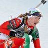 Белорусска Домрачева выиграла спринт на этапе КМ в Норвегии