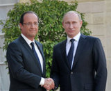 Путин и Олланд проводят переговоры во Внукове