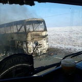 Стало известно, что помешало пассажирам спастись из горящего автобуса
