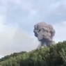 Взрыв на военном складе в Красноярском крае попал на видео