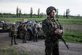 Украинские военные обстреляли блокпост в Константиновке