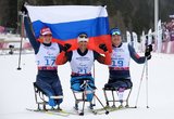 Российские лыжники заняли весь пьедестал на Паралимпиаде в Сочи