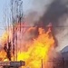 В Шебекино резервуар для хранения газа загорелся после атаки беспилотника
