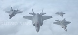Имитацию воздушного боя F-22 и F-35 над Норвегией показали на видео