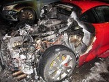 Ferrari сгорел по вине женщины-пешехода?