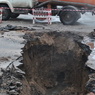 Грунт на Каширском шоссе провалился из-за реконструкционных работ