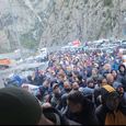 Возле КПП на границе с Грузией столпотворение - МВД Северной Осетии обещает развернуть там мобилизационный пункт военкомата