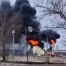 В Курской области после атаки БПЛА возник пожар на складе с топливом