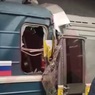 Два поезда столкнулись на станции метро "Печатники" в Москве