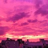 Японцы испугались ярко-фиолетового неба перед тайфуном