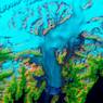 NASA показало движение ледника Колумбия из космоса