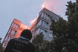 На строящемся новом стадионе "Динамо" в столице - пожар