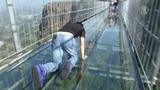 Тысячи туристов приезжают в Китай, чтобы пройти по стеклянному мосту