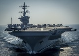 Ударная группа ВМС США приближается к Ближнему Востоку