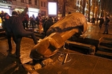 При взрыве гранаты в Киеве задело корреспондента РЕН-ТВ