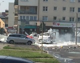 В Варшаве взорвался груженый газовыми баллонами автомобиль