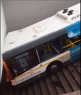 Опубликовано видео с места наезда автобуса на пешеходов в Москве