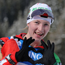 Дарья Домрачева одержала победу в гонке преследования