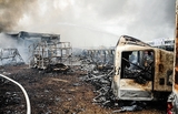 Пожар на северо-востоке Москвы потушен