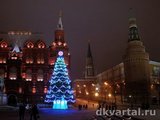 Главная елка России прибыла на Соборную площадь Кремля