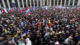 На согласованный митинг в Москве официально пришли около 20 тысяч человек