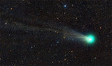 Российским ученым удалось сфотографировать зеленую комету Лавджоя