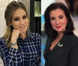 Екатерина Стриженова и Юлия Барановская сцепились в шоу "Время покажет" из-за мужей