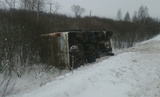 Под Шуей перевернулся автобус рейса "Иваново - Пучеж", есть пострадавшие