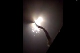 Опубликовано видео падения ракеты в Астраханской области