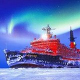Ледокол «Арктика» торжественно спущен на воду в Петербурге