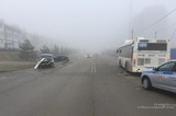 В «туманном» волгоградском ДТП на пассажирский автобус свалилась световая опора