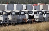Первые грузовики с гумпомощью из РФ пересекли границу Украины