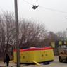 Спасатели сняли неудачливого паркурщика с проводов в Иркутске