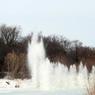 МЧС опубликовало впечатляющее видео подрыва льда на реке Медведица