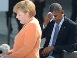 Обама впервые пообщался с Меркель после шпионского скандала