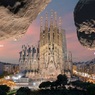 ЕКА показало реальные размеры двух опасных астероидов на фоне мировых памятников