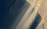 Спутники показали сильнейшую песчаную бурю над Атлантикой