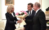 Владимир Путин встретился в Кремле с Эммануэлем Макроном