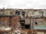 При обрушении старого здания скотобойни в Новосибирске погиб человек